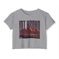 Mt. Kenya Sunrise Crop Top — Women's Festival Graphic Tee with Coordinates