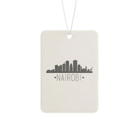 Nairobi Skyline Car Air Freshener — Cityscape Scented Ornament