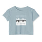 Festival Crop Top — "Mchezo Wa Town" Skyline Graphic Women's Crop Tee