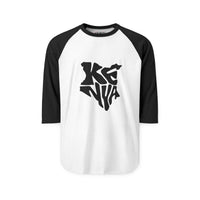 Kenya Map Raglan Shirt - Bold Typographic Kenya Baseball Tee