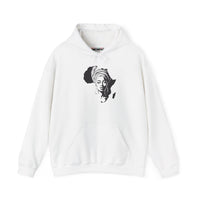 Africa embroidered unisex Heavy Blend™ Hooded Sweatshirt