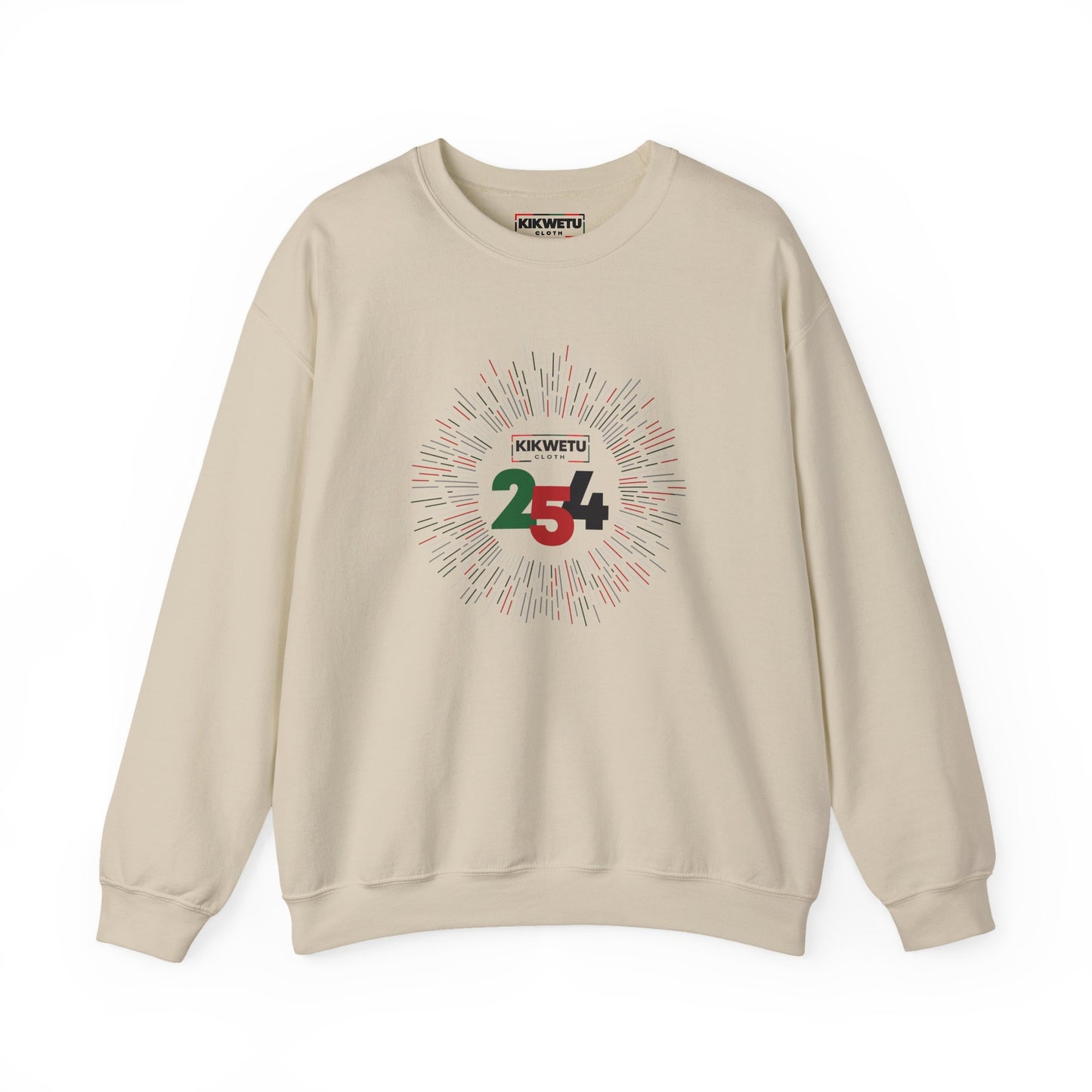 Kenya 254 Crewneck Sweatshirt — Patriotic Kenyan Flag Number Design