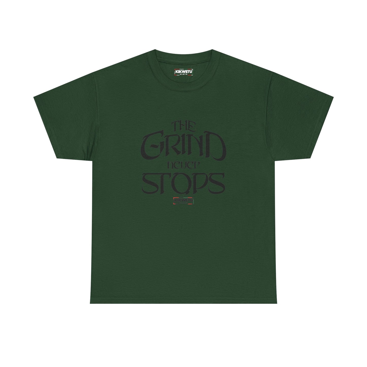 The Grind Never Stops Tee — Motivational Graphic T-Shirt