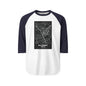 Nairobi Map Raglan Shirt — Vintage City Street Map Baseball Tee