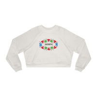 Cropped Pullover "Kikwetu" – Afrocentric Geometric Fleece Top