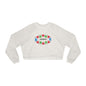 Cropped Pullover "Kikwetu" – Afrocentric Geometric Fleece Top