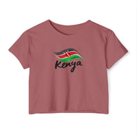 Kenya Flag Crop Top — Women's Festival Country Pride Tee