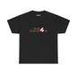 254 Kenya Flag Tee — Black Graphic T-Shirt with Red, Green & White Numbering
