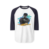 Raglan Shirt — Retro Street Portrait Graphic Tee