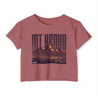 Mt. Kenya Sunrise Crop Top — Women's Festival Graphic Tee with Coordinates