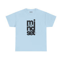 Mindset Graphic Tee — Minimal Vertical "mindset" Typography Shirt
