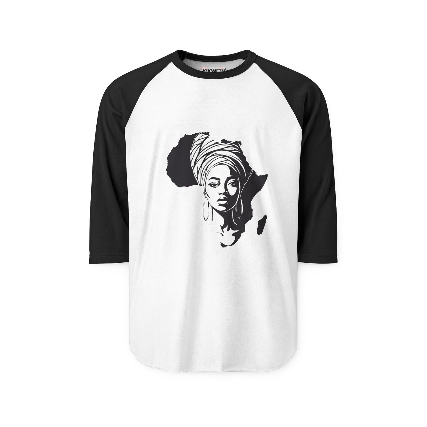 African Queen Silhouette Raglan Shirt