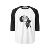 African Queen Silhouette Raglan Shirt