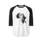 African Queen Silhouette Raglan Shirt