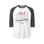 Raglan Shirt — Eliud 'No Human  is Limited ' Graphic Baseball Tee