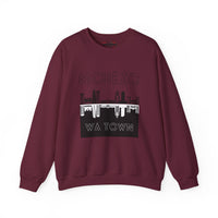 Mchezo Wa Town Crewneck Sweatshirt - Urban Skyline Graphic