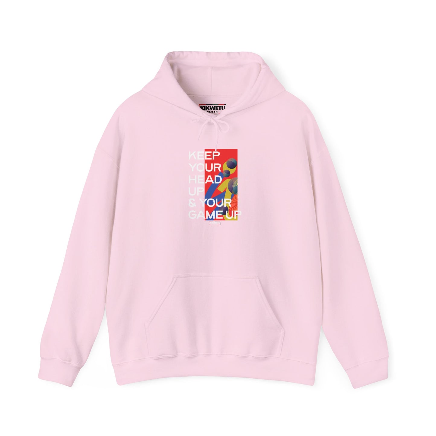 Hoodie — "Keep Your Head Up & Your Game Up" Motivational Graphic Hoodie