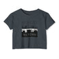 Mchezo Wa Town Crop Top — Black Skyline Festival Tee