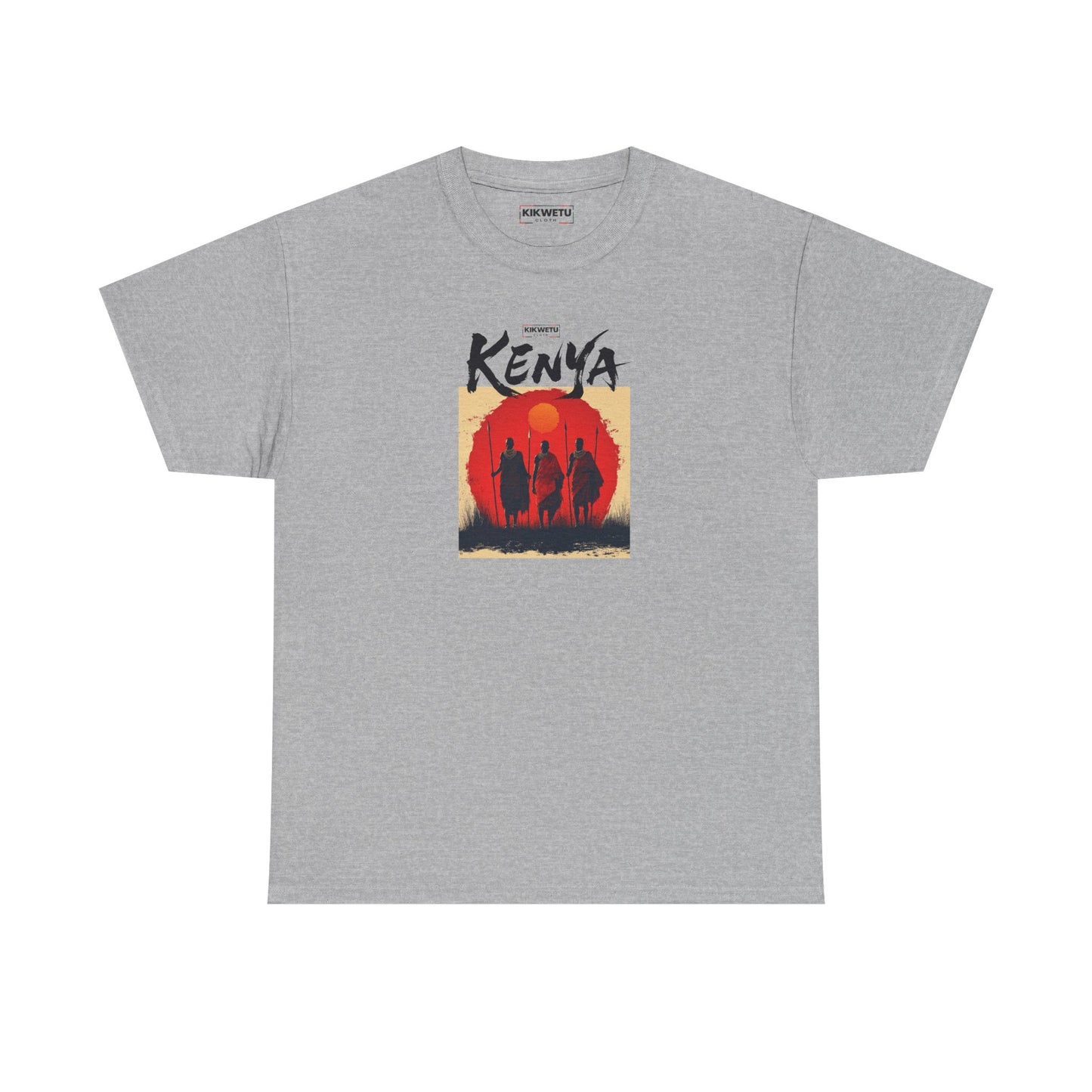 Kenya Sunset Tee — Safari Silhouette Graphic T-Shirt