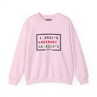 Nairobi Coordinates Crewneck Sweatshirt