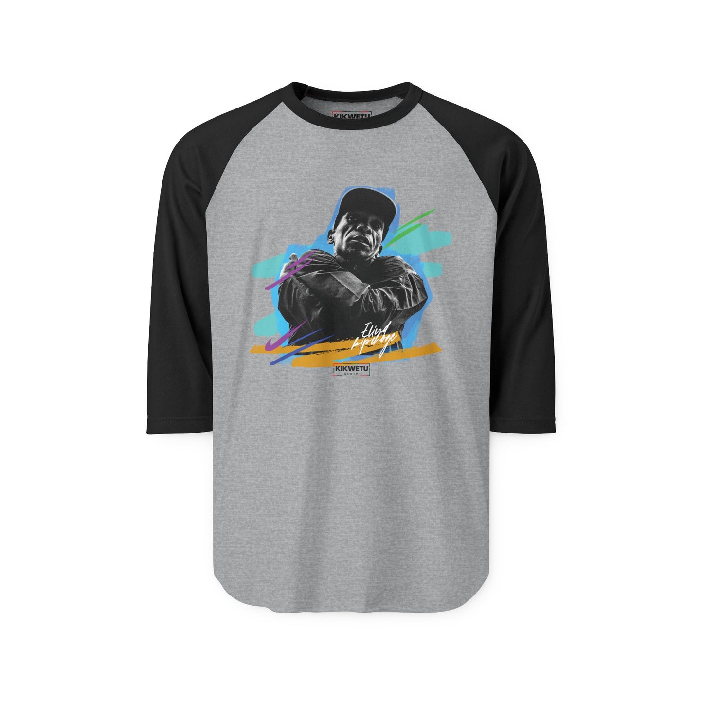Raglan Shirt — Retro Street Portrait Graphic Tee