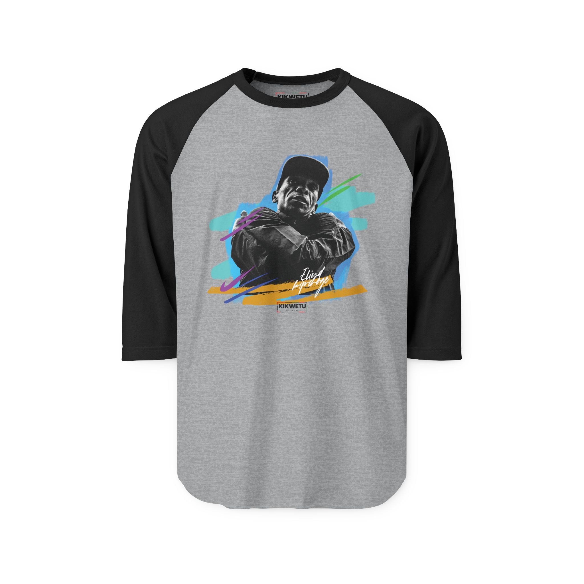 Raglan Shirt — Retro Street Portrait Graphic Tee