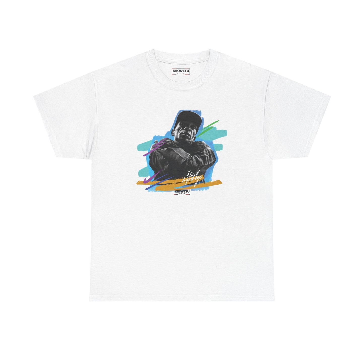 T-Shirt — Retro Portrait Tee (Bold Color Brushstroke Design)