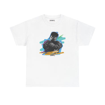 T-Shirt — Retro Portrait Tee (Bold Color Brushstroke Design)
