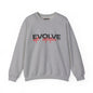 Crewneck Sweatshirt — "Evolve with Intention" Inspirational Graphic