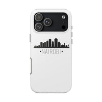 Nairobi Skyline Tough Phone Case — Minimal City Silhouette Protective Cover
