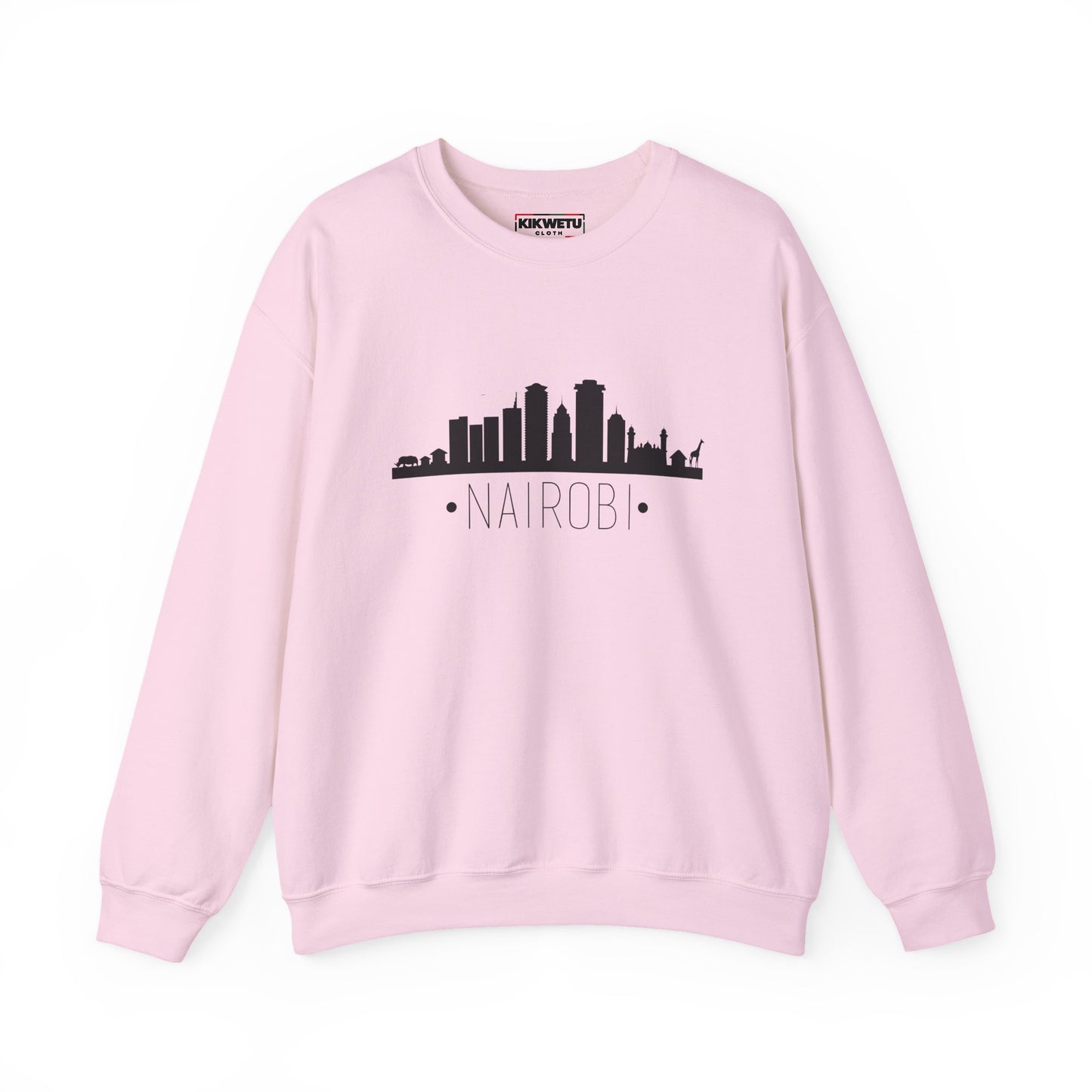 Nairobi Skyline Crewneck Sweatshirt — Minimal Cityscape Travel Pullover