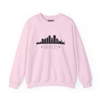 Nairobi Skyline Crewneck Sweatshirt — Minimal Cityscape Travel Pullover