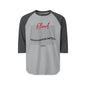 Raglan Shirt — Eliud 'No Human  is Limited ' Graphic Baseball Tee