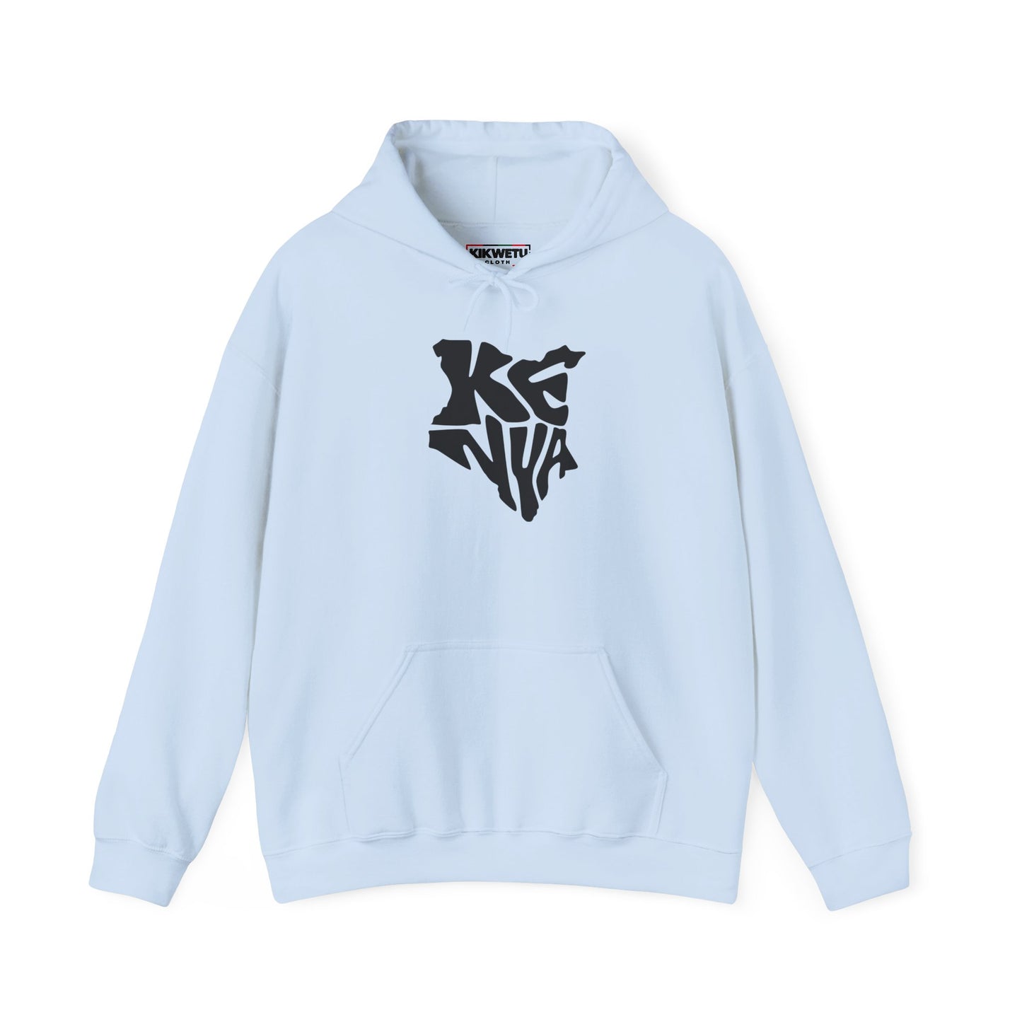 Kenya Outline Graphic Hoodie — Minimalist Map Logo Pullover