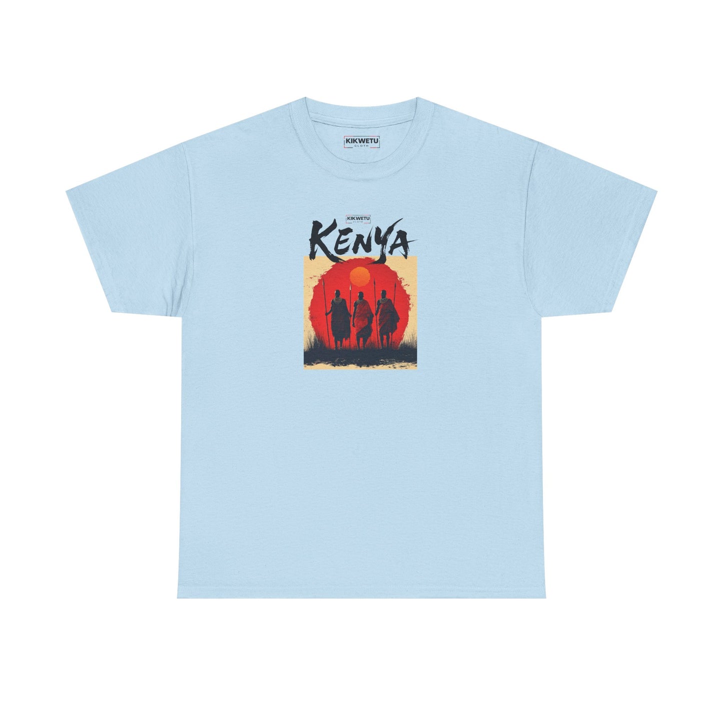 Kenya Sunset Tee — Safari Silhouette Graphic T-Shirt