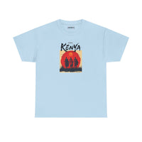 Kenya Sunset Tee — Safari Silhouette Graphic T-Shirt