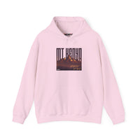 Mt. Kenya Scenic Hoodie — Vintage Sunset Mountain Graphic