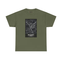Nairobi City Map Tee — Minimalist Black & White Urban Map T-Shirt