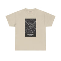 Nairobi City Map Tee — Minimalist Black & White Urban Map T-Shirt
