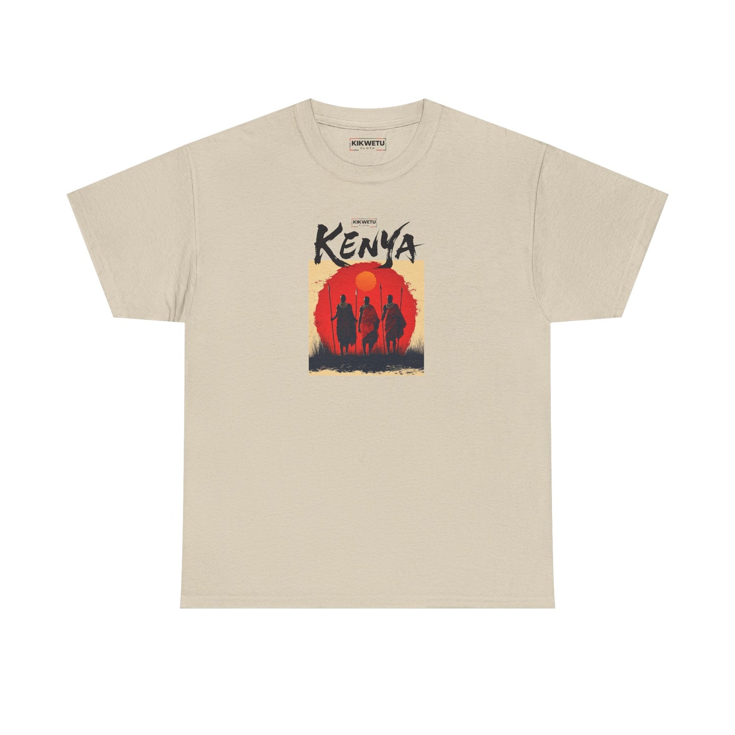 Kenya Sunset Tee — Safari Silhouette Graphic T-Shirt