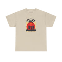 Kenya Sunset Tee — Safari Silhouette Graphic T-Shirt