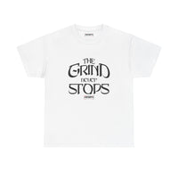 The Grind Never Stops Tee — Motivational Graphic T-Shirt