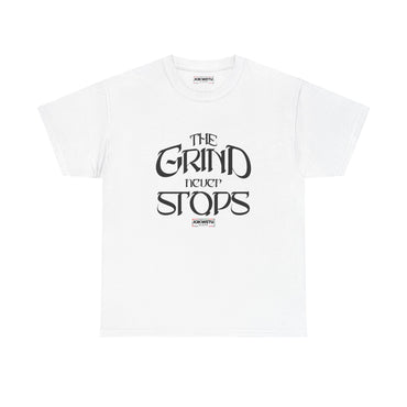 The Grind Never Stops Tee — Motivational Graphic T-Shirt