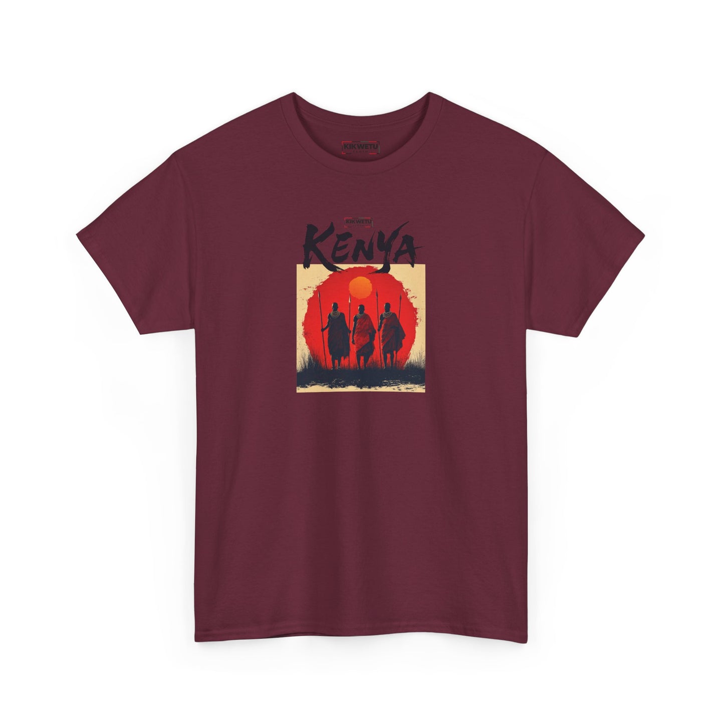 Kenya Sunset Tee — Safari Silhouette Graphic T-Shirt