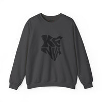 Kenya Map Typography Crewneck Sweatshirt