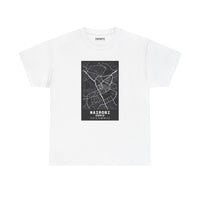 Nairobi City Map Tee — Minimalist Black & White Urban Map T-Shirt