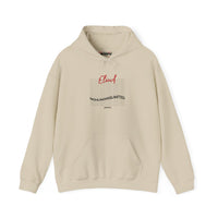 Eliud 'NO HUMAN IS LIMITED' Script Hoodie — Minimal White Pullover