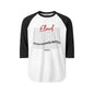 Raglan Shirt — Eliud 'No Human  is Limited ' Graphic Baseball Tee