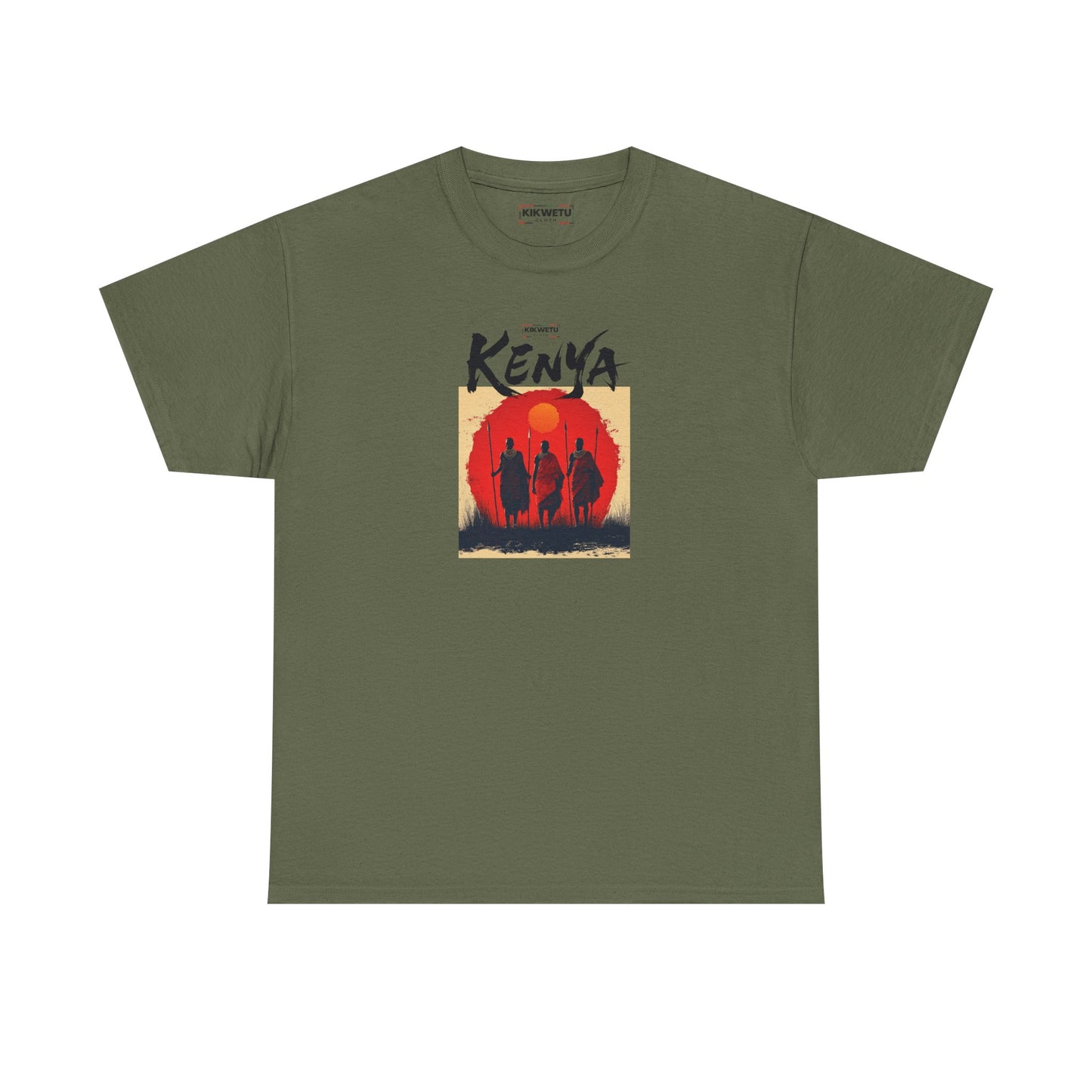 Kenya Sunset Tee — Safari Silhouette Graphic T-Shirt