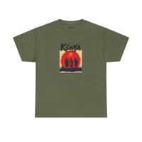 Kenya Sunset Tee — Safari Silhouette Graphic T-Shirt